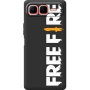 Чорний чохол BoxFace Infinix Smart 10 Plus Free Fire White Logo
