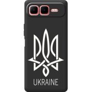 Чорний чохол BoxFace Infinix Smart 10 Plus Тризуб монограмма ukraine