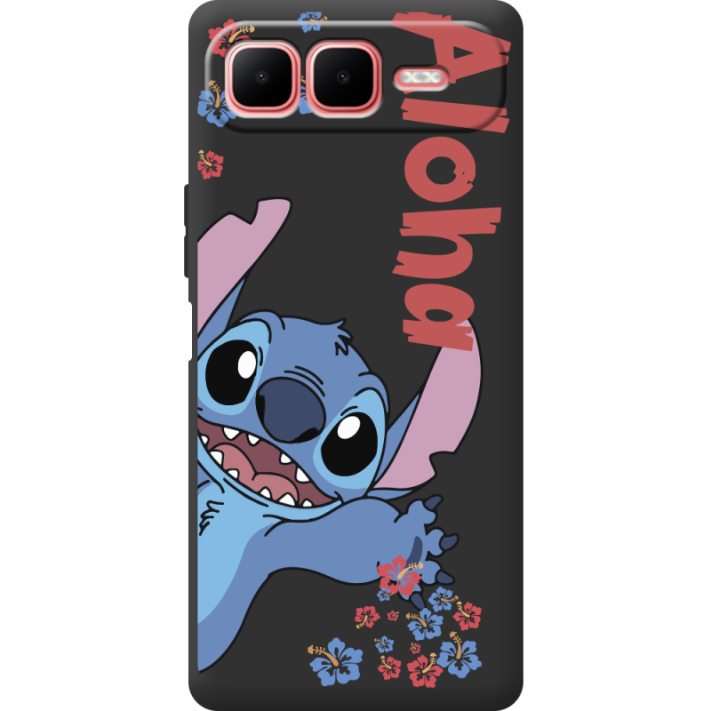 Чорний чохол BoxFace Infinix Smart 10 Plus Гавайський гість Stich