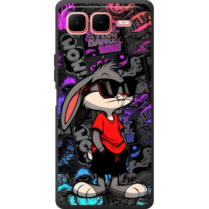 Чорний чохол BoxFace Infinix Smart 10 Plus Малий вухань