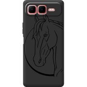 Чорний чохол BoxFace Infinix Smart 10 Plus Horse
