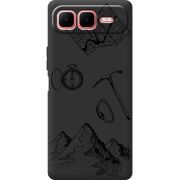 Чорний чохол BoxFace Infinix Smart 10 Plus Mountains