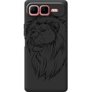 Чорний чохол BoxFace Infinix Smart 10 Plus Lion