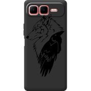 Чорний чохол BoxFace Infinix Smart 10 Plus Wolf and Raven