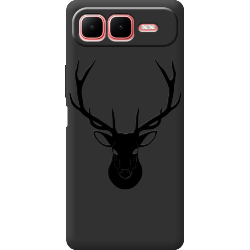 Чорний чохол BoxFace Infinix Smart 10 Plus Deer