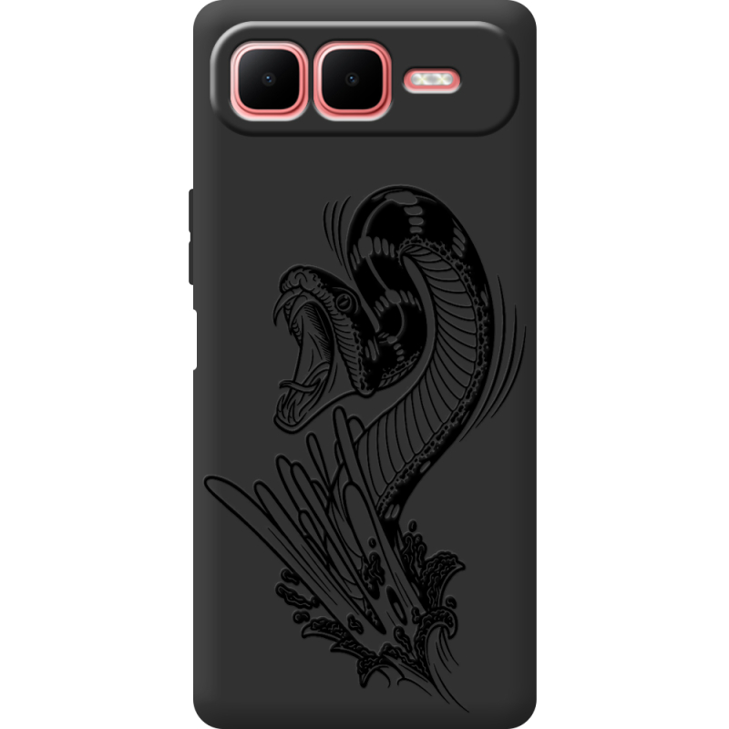 Чорний чохол BoxFace Infinix Smart 10 Plus Snake