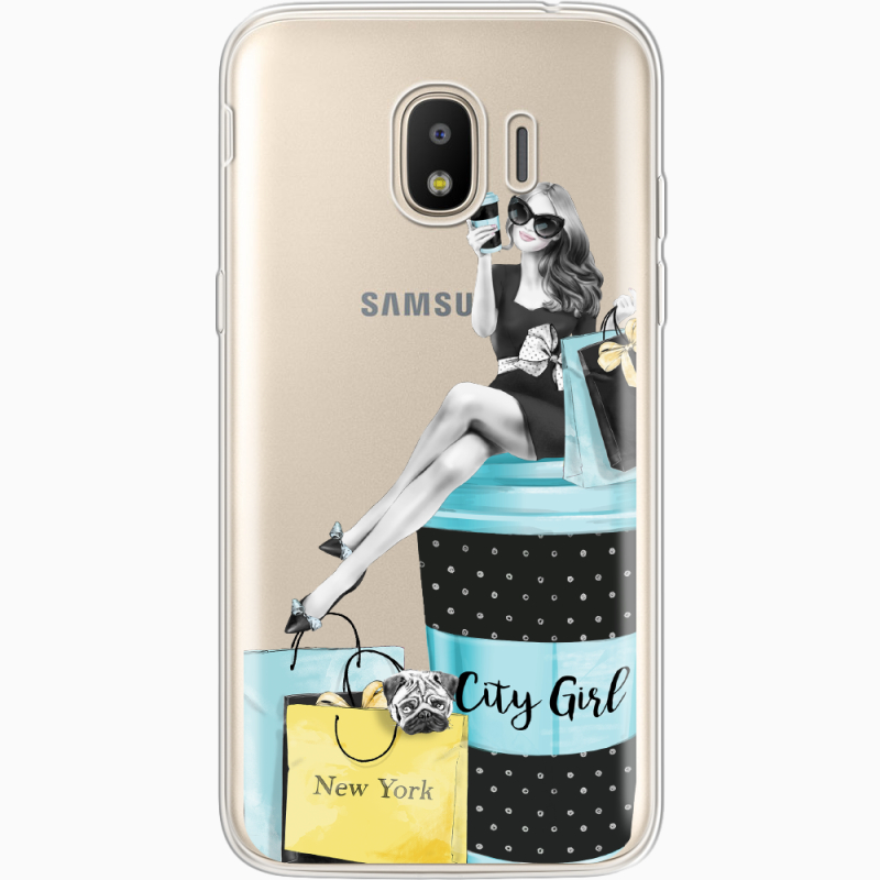 Прозрачный чехол Uprint Samsung J250 Galaxy J2 (2018) City Girl