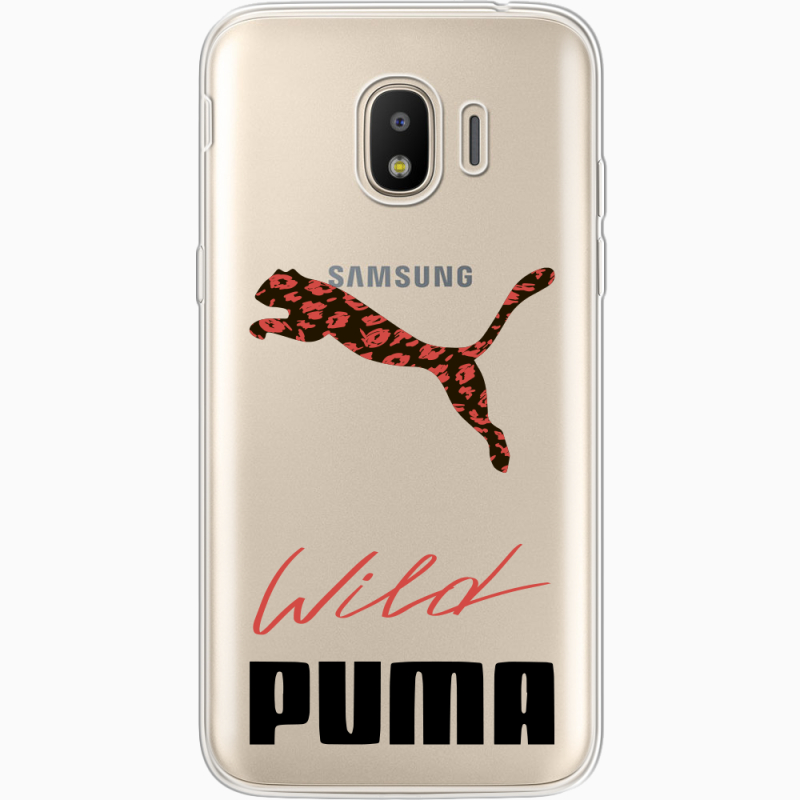 Прозрачный чехол Uprint Samsung J250 Galaxy J2 (2018) Wild Cat