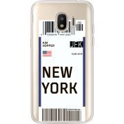 Прозрачный чехол Uprint Samsung J250 Galaxy J2 (2018) Ticket New York