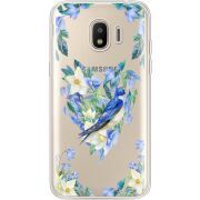 Прозрачный чехол Uprint Samsung J250 Galaxy J2 (2018) Spring Bird