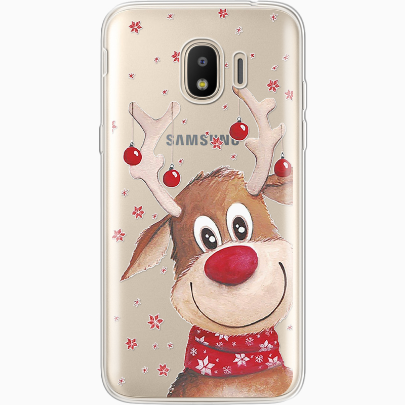 Прозрачный чехол Uprint Samsung J250 Galaxy J2 (2018) Winter Deer