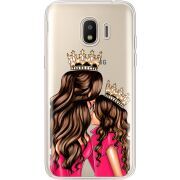 Прозрачный чехол Uprint Samsung J250 Galaxy J2 (2018) Queen and Princess