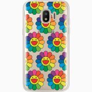 Прозрачный чехол Uprint Samsung J250 Galaxy J2 (2018) Hippie Flowers