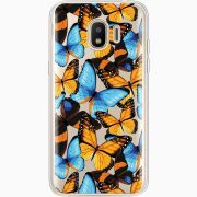 Прозрачный чехол Uprint Samsung J250 Galaxy J2 (2018) Butterfly Morpho