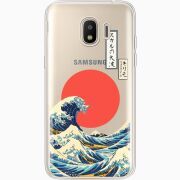 Прозрачный чехол Uprint Samsung J250 Galaxy J2 (2018) Большая волна в Канагаве