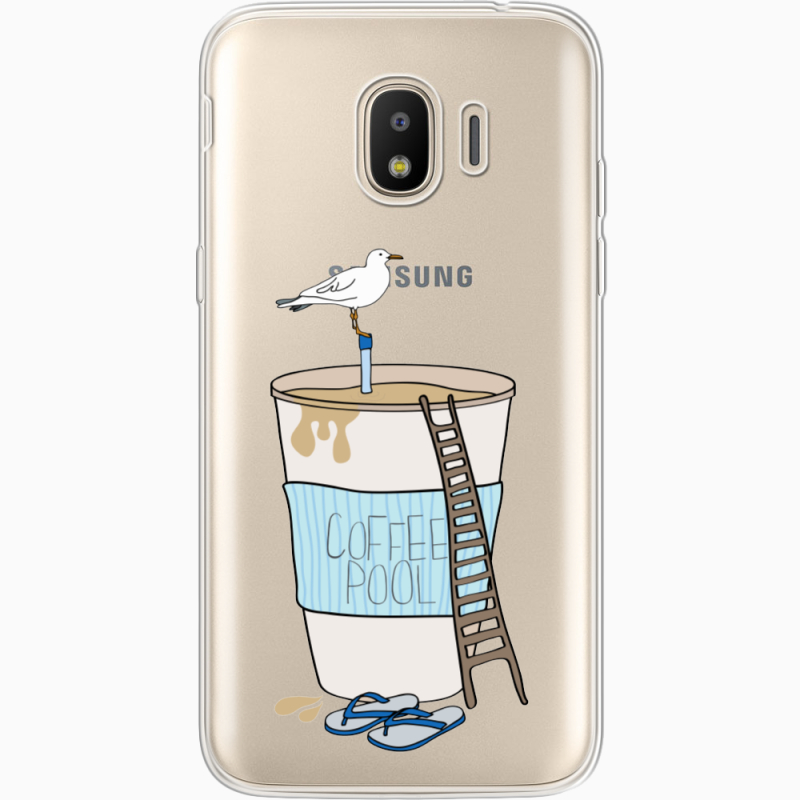 Прозрачный чехол Uprint Samsung J250 Galaxy J2 (2018) Segull in Cofee Pool