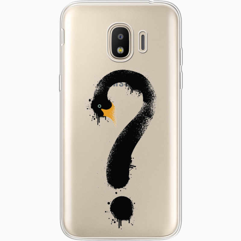 Прозрачный чехол Uprint Samsung J250 Galaxy J2 (2018) Swan question