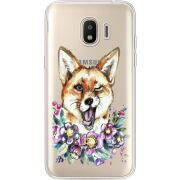 Прозрачный чехол Uprint Samsung J250 Galaxy J2 (2018) Winking Fox