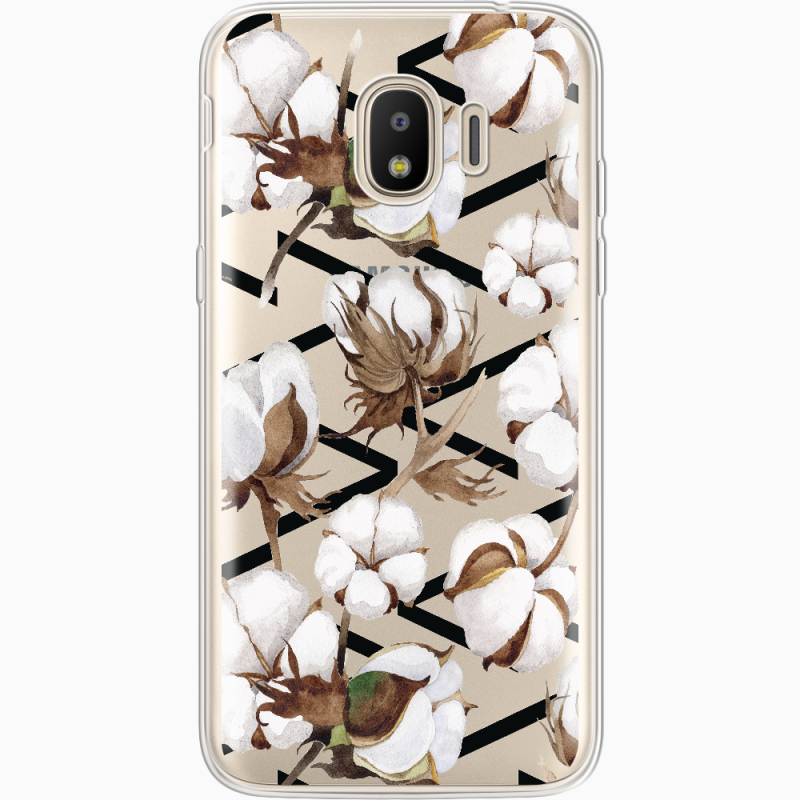 Прозрачный чехол Uprint Samsung J250 Galaxy J2 (2018) Cotton flowers