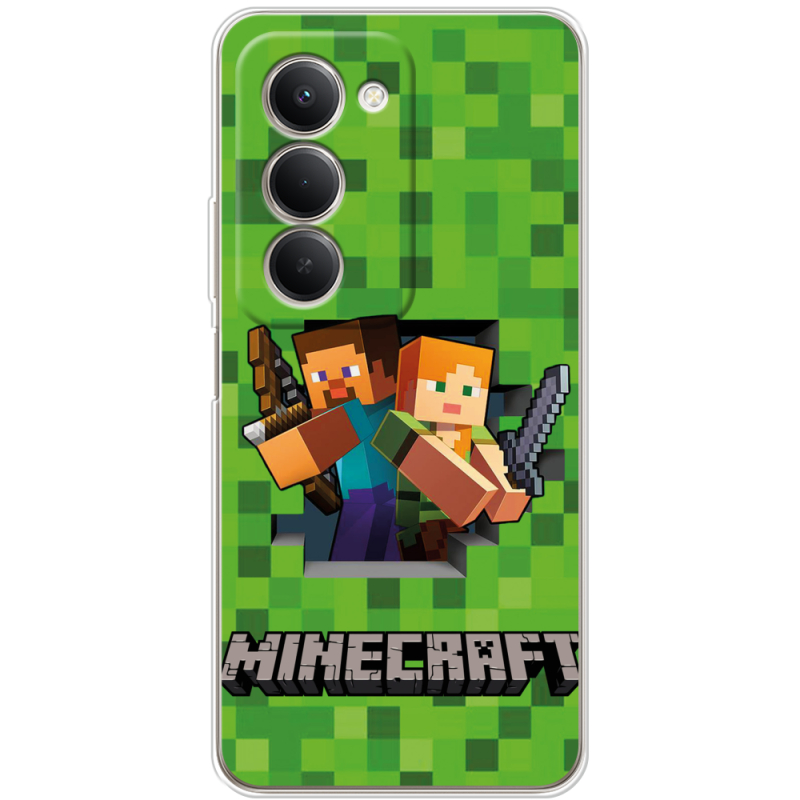 Чохол BoxFace Xiaomi Redmi 15 Майнкрафт Стів і Алекс