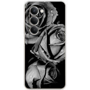 Чохол BoxFace Xiaomi Redmi 15 Black and White Roses
