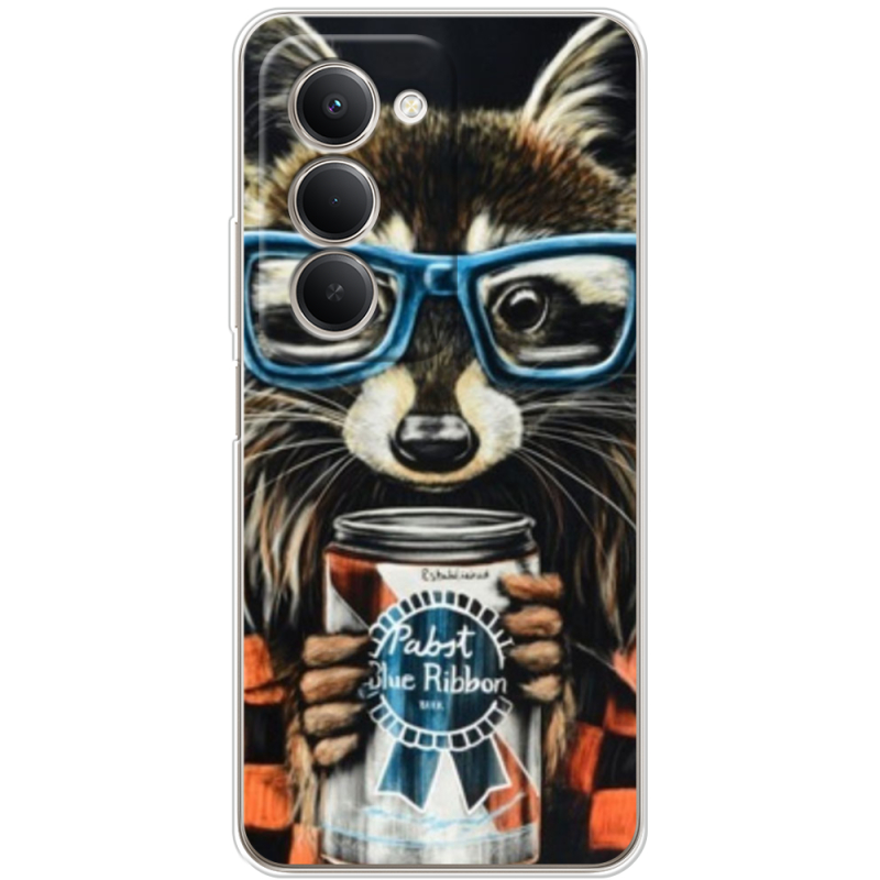 Чохол BoxFace Xiaomi Redmi 15 Енот с банкой