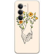 Чохол BoxFace Xiaomi Redmi 15 Flower Hands