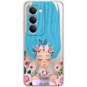 Прозорий чохол BoxFace Xiaomi Redmi 15 Blue Hair