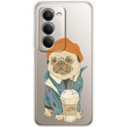 Прозорий чохол BoxFace Xiaomi Redmi 15 Dog Coffeeman