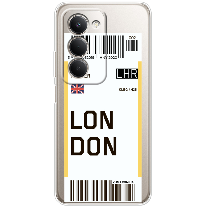 Прозорий чохол BoxFace Xiaomi Redmi 15 Ticket London