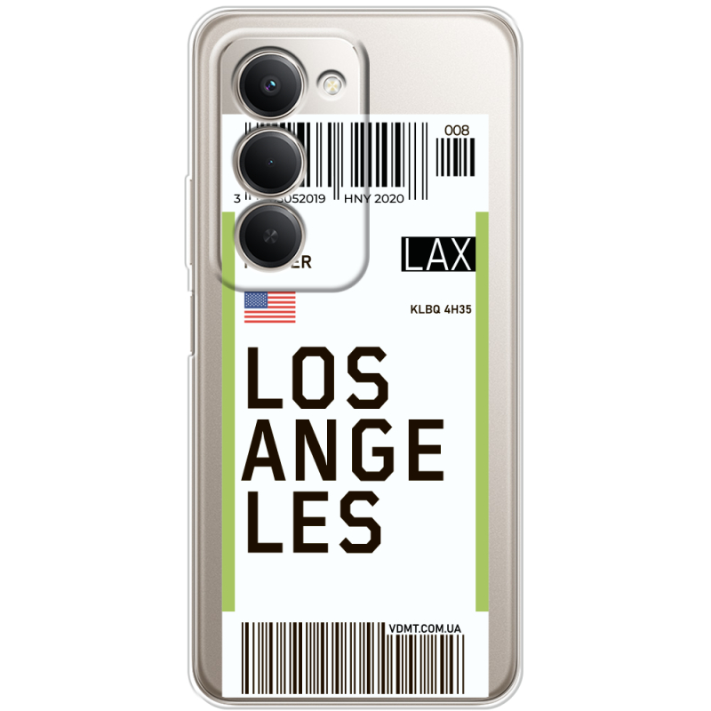 Прозорий чохол BoxFace Xiaomi Redmi 15 Ticket Los Angeles