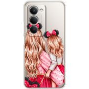 Прозорий чохол BoxFace Xiaomi Redmi 15 Mouse Girls