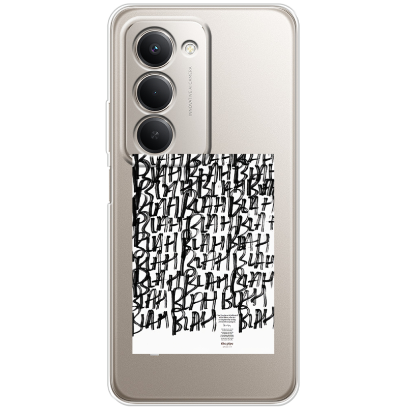 Прозорий чохол BoxFace Xiaomi Redmi 15 Blah Blah