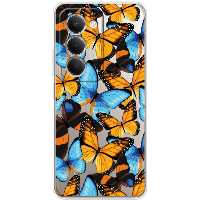 Прозорий чохол BoxFace Xiaomi Redmi 15 Butterfly Morpho