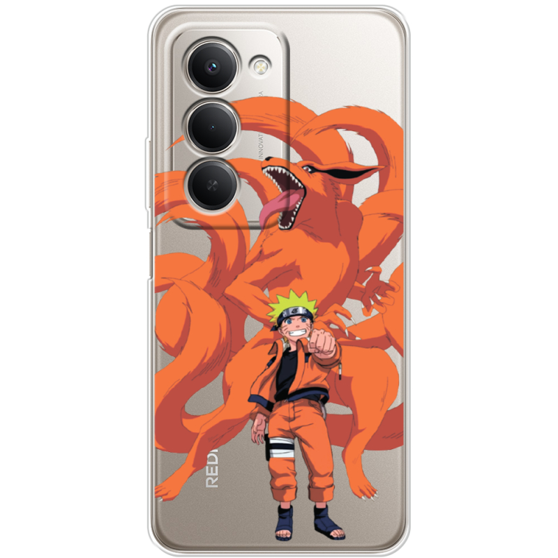 Прозорий чохол BoxFace Xiaomi Redmi 15 Naruto and Kurama