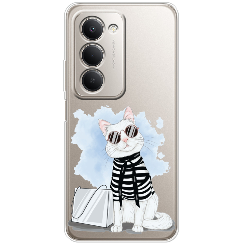 Прозорий чохол BoxFace Xiaomi Redmi 15 Cat Style