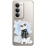 Прозорий чохол BoxFace Xiaomi Redmi 15 Cat Style