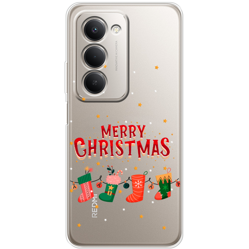Прозорий чохол BoxFace Xiaomi Redmi 15 Merry Christmas