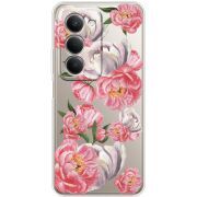 Прозорий чохол BoxFace Xiaomi Redmi 15 Peony Watercolor Style