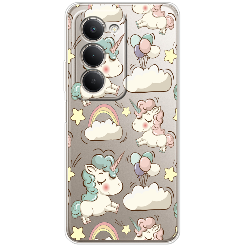 Прозорий чохол BoxFace Xiaomi Redmi 15 Unicorns