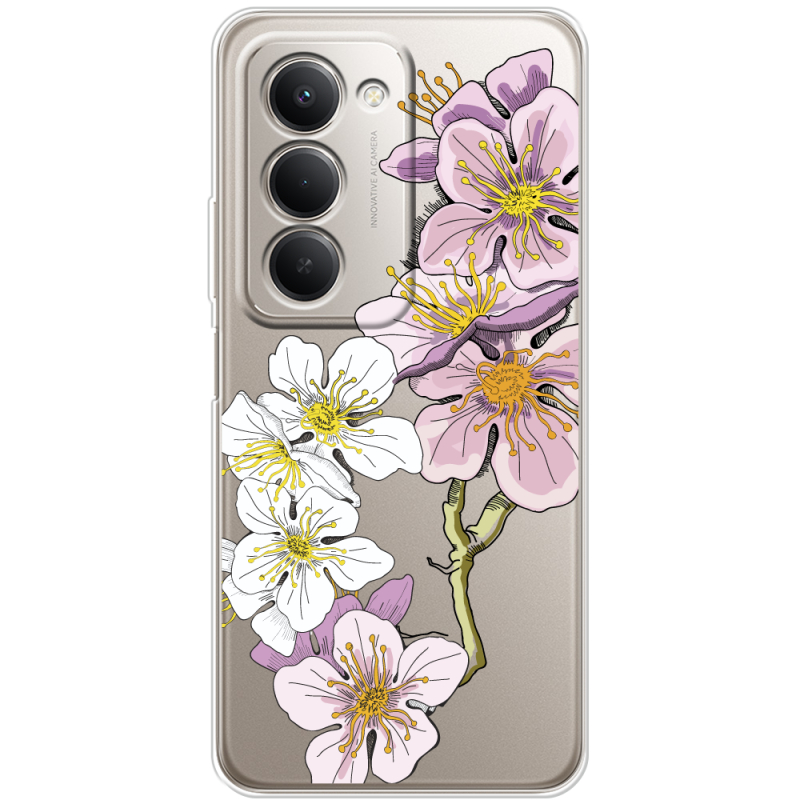 Прозорий чохол BoxFace Xiaomi Redmi 15 169.5 mm Cherry Blossom