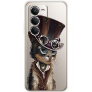 Прозорий чохол BoxFace Xiaomi Redmi 15 Steampunk Cat