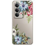Прозорий чохол BoxFace Xiaomi Redmi 15 Floral