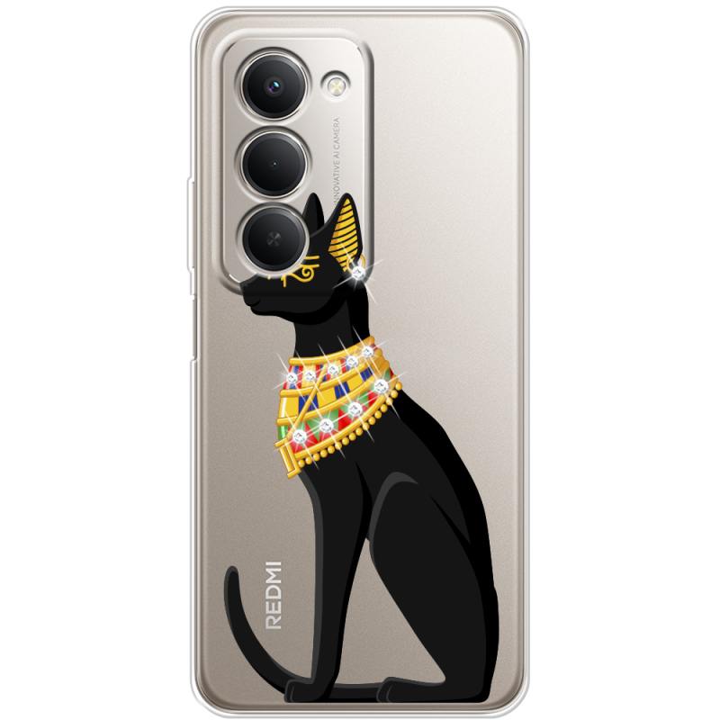 Чохол зі стразами Xiaomi Redmi 15 Egipet Cat