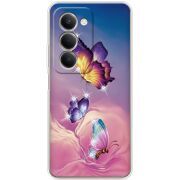 Чохол зі стразами Xiaomi Redmi 15 Butterflies