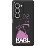 Чорний чохол BoxFace Xiaomi Redmi 15 Pink Karl