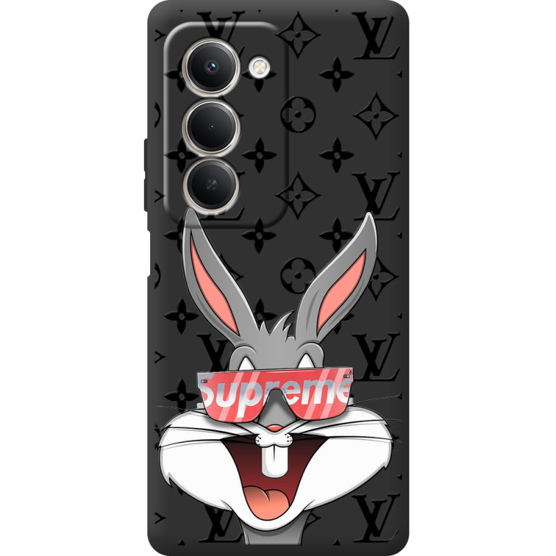 Чорний чохол BoxFace Xiaomi Redmi 15 looney bunny