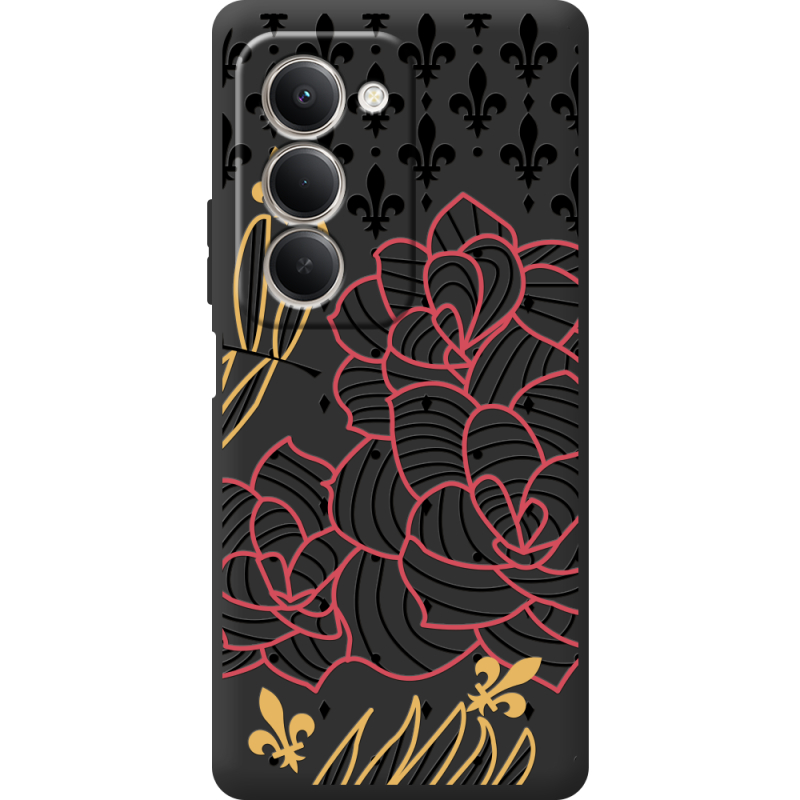 Чорний чохол BoxFace Xiaomi Redmi 15 FranceFlowers