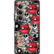Чорний чохол BoxFace Xiaomi Redmi 15 Rock Graffiti