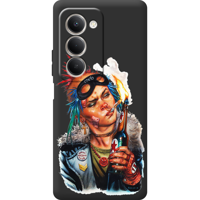 Чорний чохол BoxFace Xiaomi Redmi 15 Tanker Girl